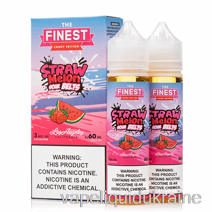 Vape Liquid Ukraine Straw Melon Sour Belts - The Finest Candy Edition - 120mL 3mg